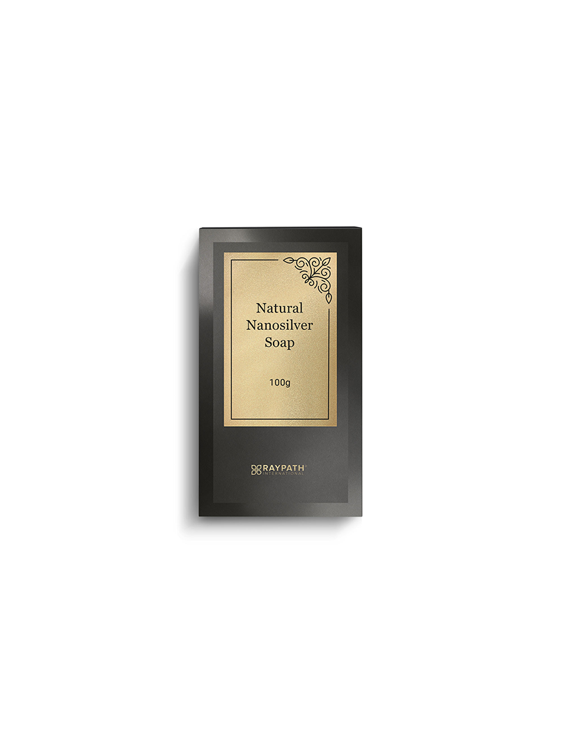 Mydło z Nanosrebrem–Natural Soap 100g szare w pudełku